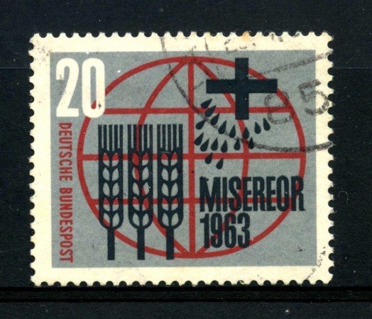 1963 - GERMANIA FEDERALE - 20p. CAMPAGNA CONTRO LA FAME - USATO - LOTTO/30873U