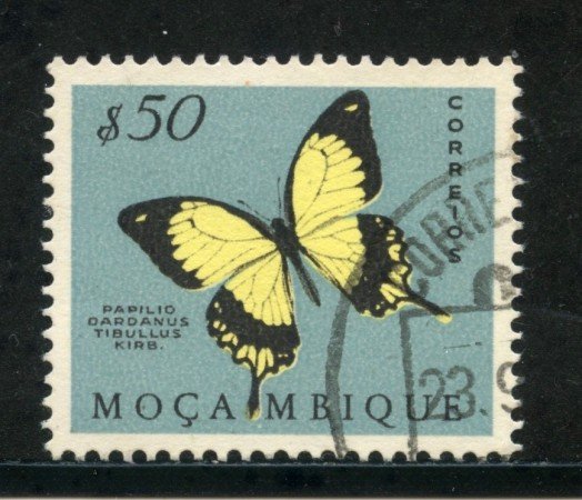 1953 - MOZAMBICO - 50c. FARFALLE - USATO - LOTTO/29065U