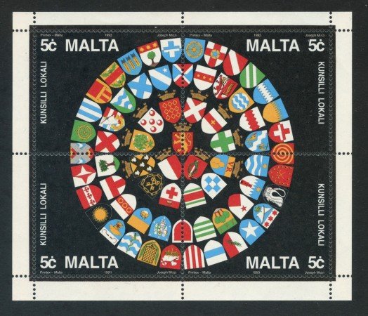 1993 - MALTA - CONSIGLIO LOCALE - FOGLIETTO NUOVO - LOTTO/29400