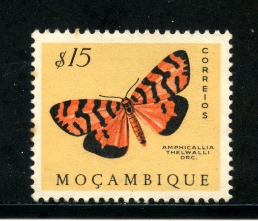 1953 - MOZAMBICO - 15c. FARFALLE - USATO - LOTTO/29061