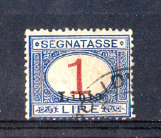 LIBIA - 1915 - LOTTO/LIBITS8U - SEGNATASSE 1 LIRA USATO