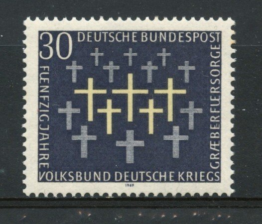 1969 - GERMANIA FEDERALE - 30p. CIMITERI MILITARI - NUOVO - LOTTO/30959