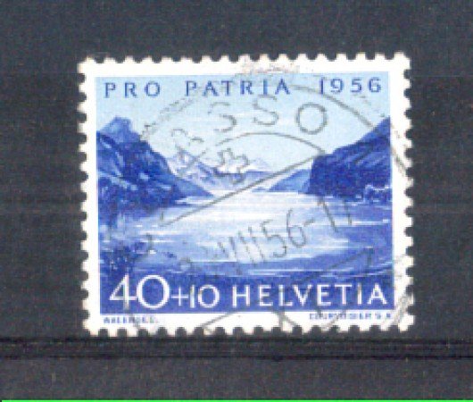 1956 - LOTTO/SVI580U - SVIZZERA - 40+10c. PRO PATRIA - USATO
