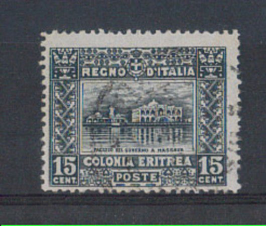 1910 - LOTTO/ERIT36UB - ERITREA - 15c. GRIGIO NERO - USATO