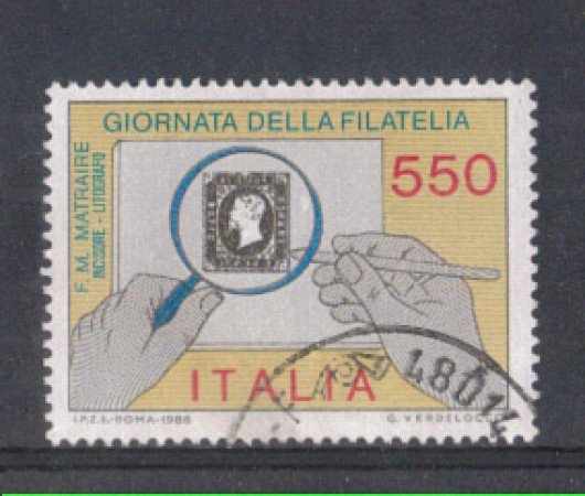 1986 - LOTTO/6866U - REPUBBLICA - GIORNATA FILATELIA - USATO