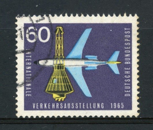 1965 - GERMANIA FEDERALE - 60p. ESPOSIZIONE TRASPORTI - USATO - LOTTO/30893U