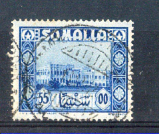 1950 - LOTTO/9842U - SOMALIA AFIS - 55c. AZZURRO  - USATO