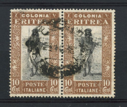 1930 - LOTTO/17226 - ERITREA - 10 cent. PITTORICA - COPPIA USATI