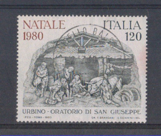 1980 - LOTTO/6731U - REPUBBLICA - NATALE - USATO