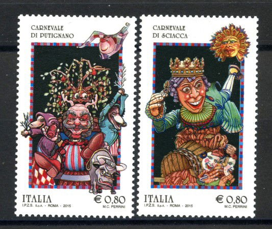 2015 - REPUBBLICA - CARNEVALE  2v. - NUOVI - LOTTO/36882