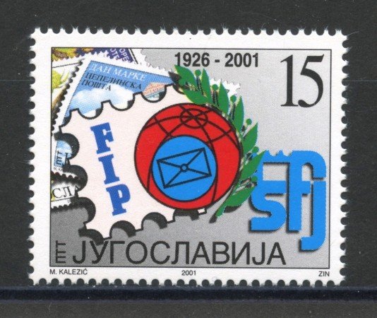 2001 - JUGOSLAVIA - GIORNATA DEL FRANCOBOLLO - NUOVO - LOTTO/35559