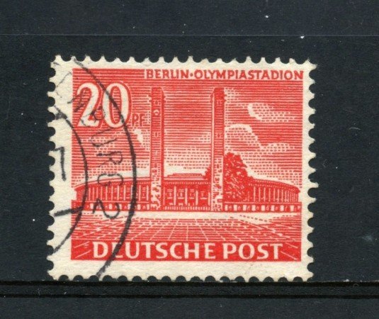 1953/54 - BERLINO - 20p. STADIO OLIMPICO - USATO - LOTTO/11950