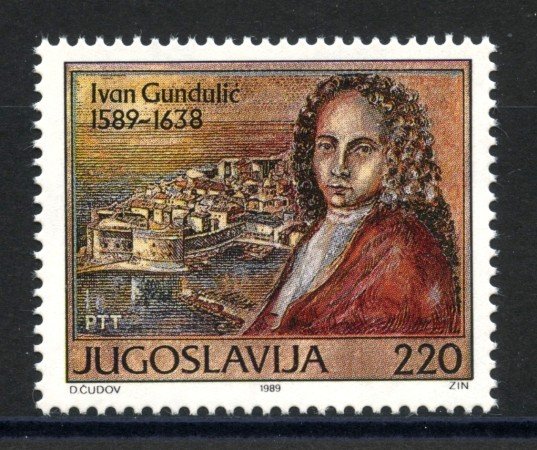 1989 - JUGOSLAVIA - LOTTO/38500 - IVAN GUNDULIC - NUOVO
