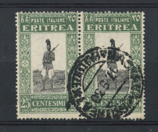 1930 - LOTTO/17230 - ERITREA - 25c. SOGGETTI AFRICANI - COPPIA