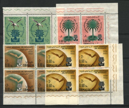 1960 - LOTTO/13912 - SOMALIA AFIS - RIFUGIATO 4v. QUARTINE - NUOVI
