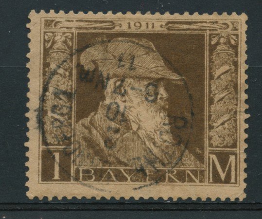 BAVIERA - 1911 - LOTTO/14610 - 1m. BRUNO  II° TIPO - USATO