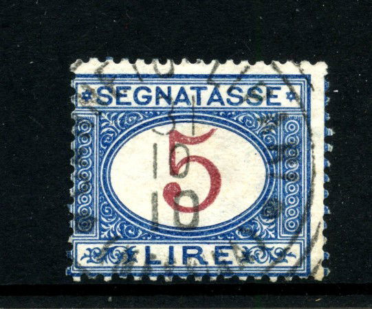 1903 - REGNO - LOTTO/42690 - 5 LIRE SEGNATASSE - USATO