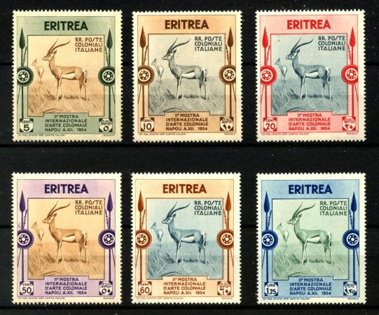 1934 - ERITREA - LOTTO/40727 - ARTE COLONIALE 6v. - NUOVI