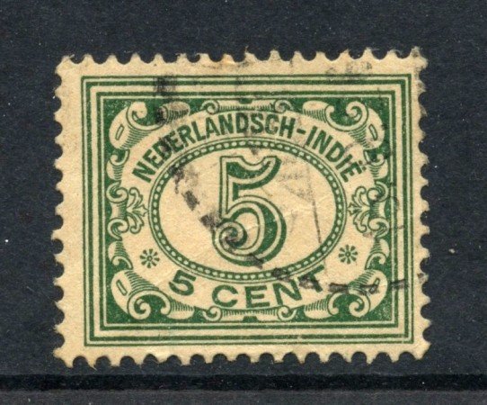 1922 - INDIE OLANDESI - 5 cent. VERDE  - USATO - LOTTO/28804