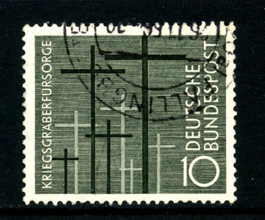 1956 - GERMANIA FEDERALE - CIMITERI MILITARI - USATO - LOTTO/30796U