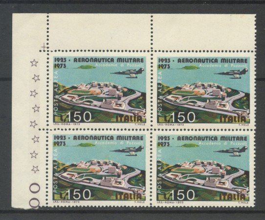 1973 - REPUBBLICA - 150 LIRE AERONAUTICA POSTA AEREA - QUARTINA NUOVI - LOTTO/6575AQ