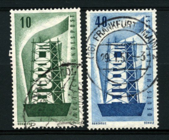 1956 - LOTTO/11876 - GERMANIA FEDERALE - EUROPA 2v. - USATI
