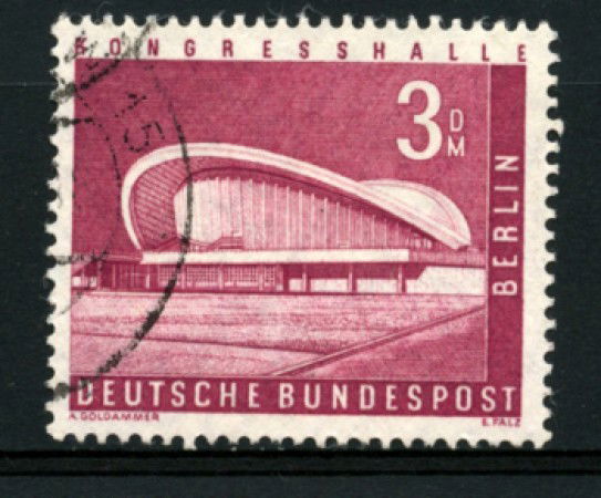 1956/63 - LOTTO/11962 - BERLINO - 3 Dm. PALAZZO DEI CONGRESSI - USATO