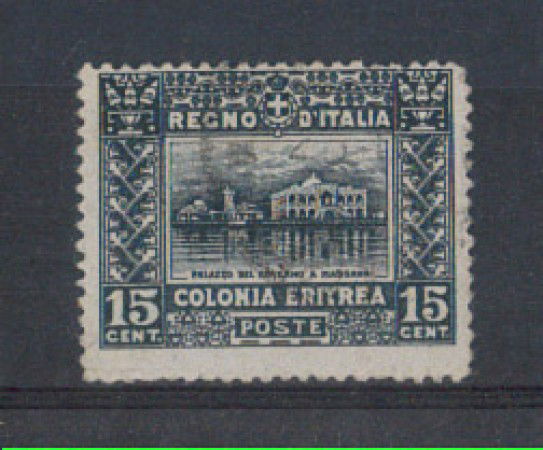 1910 - LOTTO/ERIT36U - ERITREA - 15c. GRIGIO NERO - USATO