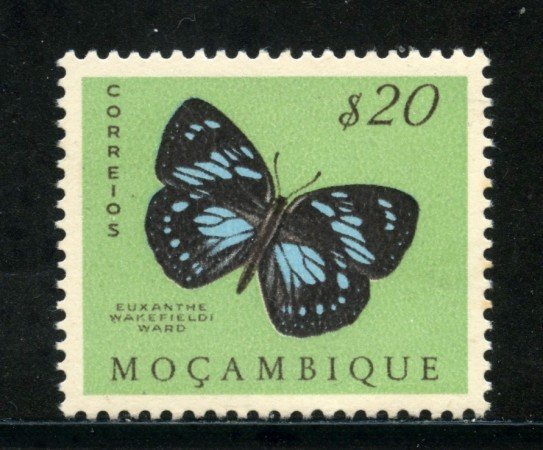 1953 - MOZAMBICO - 20c. FARFALLE - LING. - LOTTO/29062