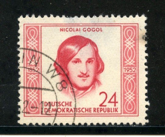 1952 - GERMANIA DDR - 24p. N.GOGOL - USATO - LOTTO/29192