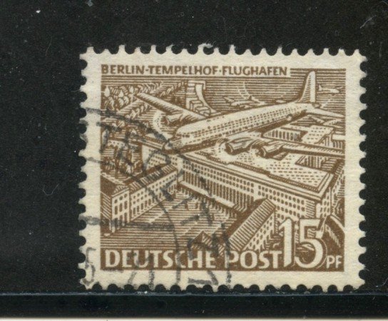 1949 - BERLINO - 15p. AEROPORTO - USATO - LOTTO/29203