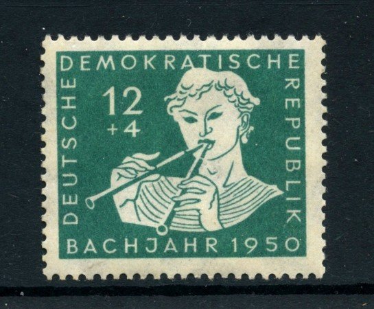 1950 - GERMANIA DEMOCRATICA - 12+4p. BACH  - T/L - LOTTO/28376