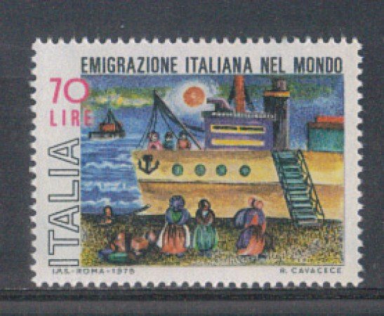 1975 - LOTTO/6630 - REPUBBLICA - EMIGRAZIONE ITALIANA