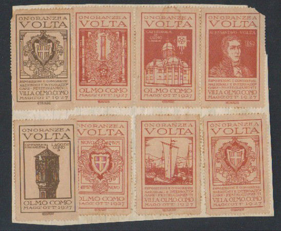 ITALIA - 1927 - LOTTO/3126 - A. VOLTA