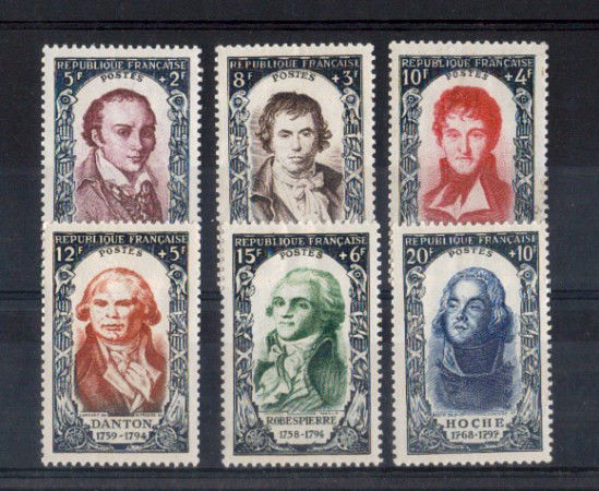 1950 - LOTTO/10860 - FRANCIA - CELEBRITA'  8v. NUOVI