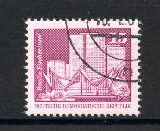 1980 - GERMANIA DDR - 15p. EDIFICIO DI BERLINO - USATO - LOTTO/36552