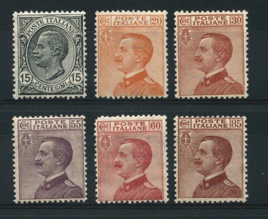 1917/20 - LOTTO/13019 - REGNO - EFFIGIE DI VITTORIO EMANUELE III° 5v. - NUOVI
