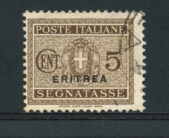 1934 - LOTTO/14957 - ERITREA - 5 CENT. SEGNATASSE - USATO
