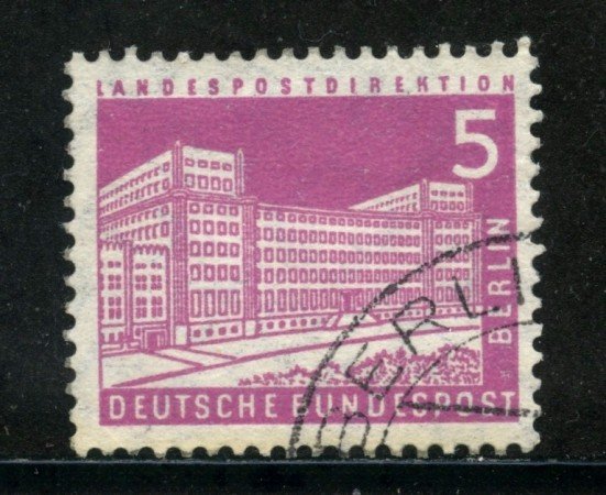 1956/63 - BERLINO - 5p. PALAZZO POSTE - USATO - LOTTO/29222