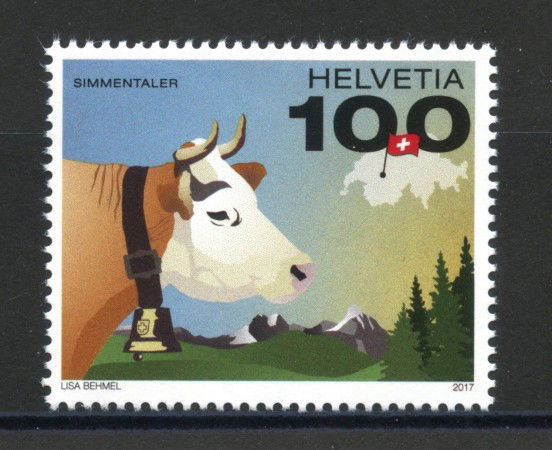 2017 - SVIZZERA - LOTTO/39723 - MUCCA SIMMENTAL - NUOVO
