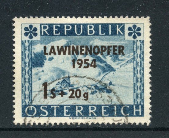 1954 - AUSTRIA - PER LE VITTIME DELLE VALANGHE - USATO - LOTTO/27904