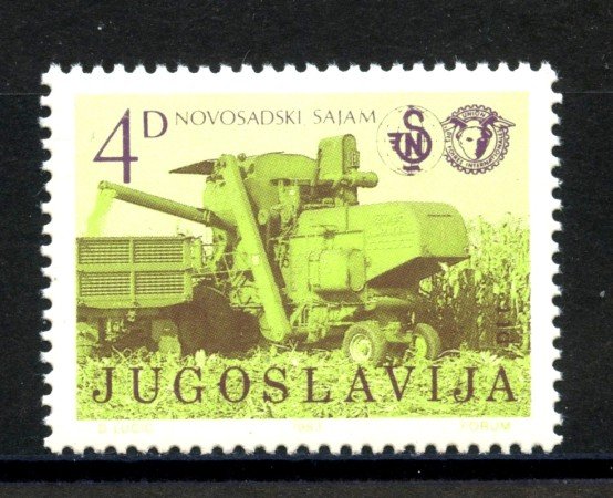 1983 - JUGOSLAVIA - LOTTO/38289 - FIERA DELL'AGRICOLTURA - NUOVO