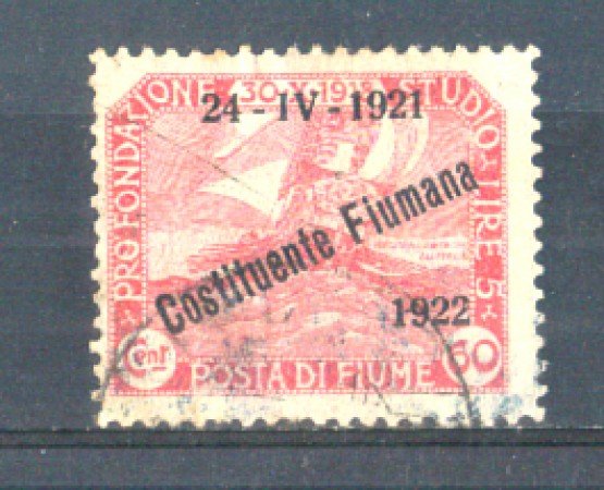 1922 - LOTTO/FIU169U - FIUME - 60c. CARMINIO USATO
