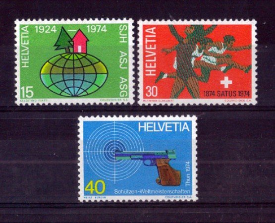 1974 - LOTTO/SVI949CPN - SVIZZERA - PROPAGANDA 3v. - NUOVI