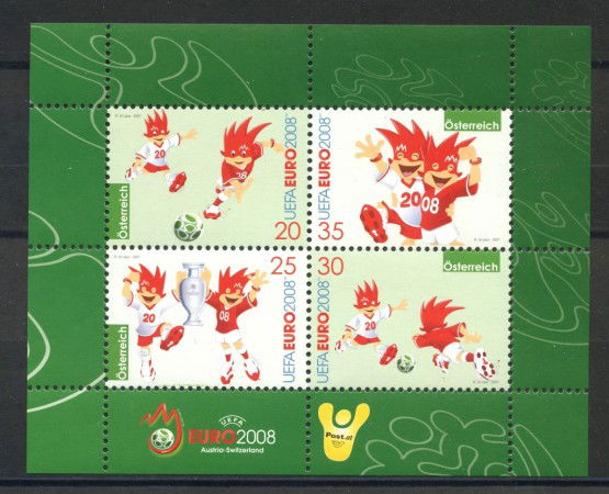 2007 - AUSTRIA - CAMPIONATI EUROPEI DI CALCIO - FOGLIETTO - NUOVO - LOTTO/33403
