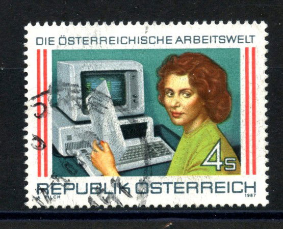 1987 - AUSTRIA - MONDO DEL LAVORO - USATO - LOTTO/39548