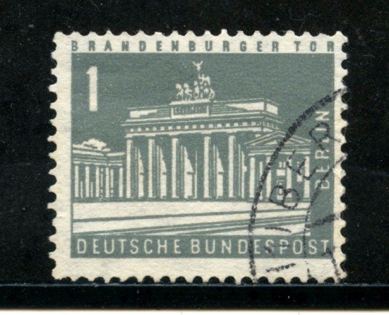 1956/63 - BERLINO - 1p. BRANDEBURGO - USATO - LOTTO/29221
