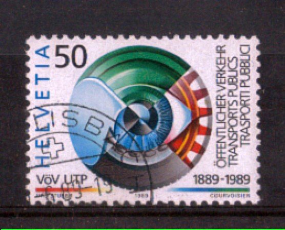 1989 - LOTTO/SVI1315U - SVIZZERA - 50c. TRASPORTI PUBBLICI - USATO