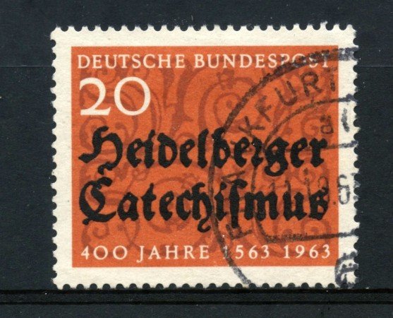 1963 - GERMANIA FEDERALE - 20p. CATECHISMO DI HEIDELBERG - USATO - LOTTO/30875U