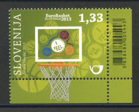 2013 - SLOVENIA - PALLACANESTRO MASCHILE  - NUOVO - LOTTO/34546